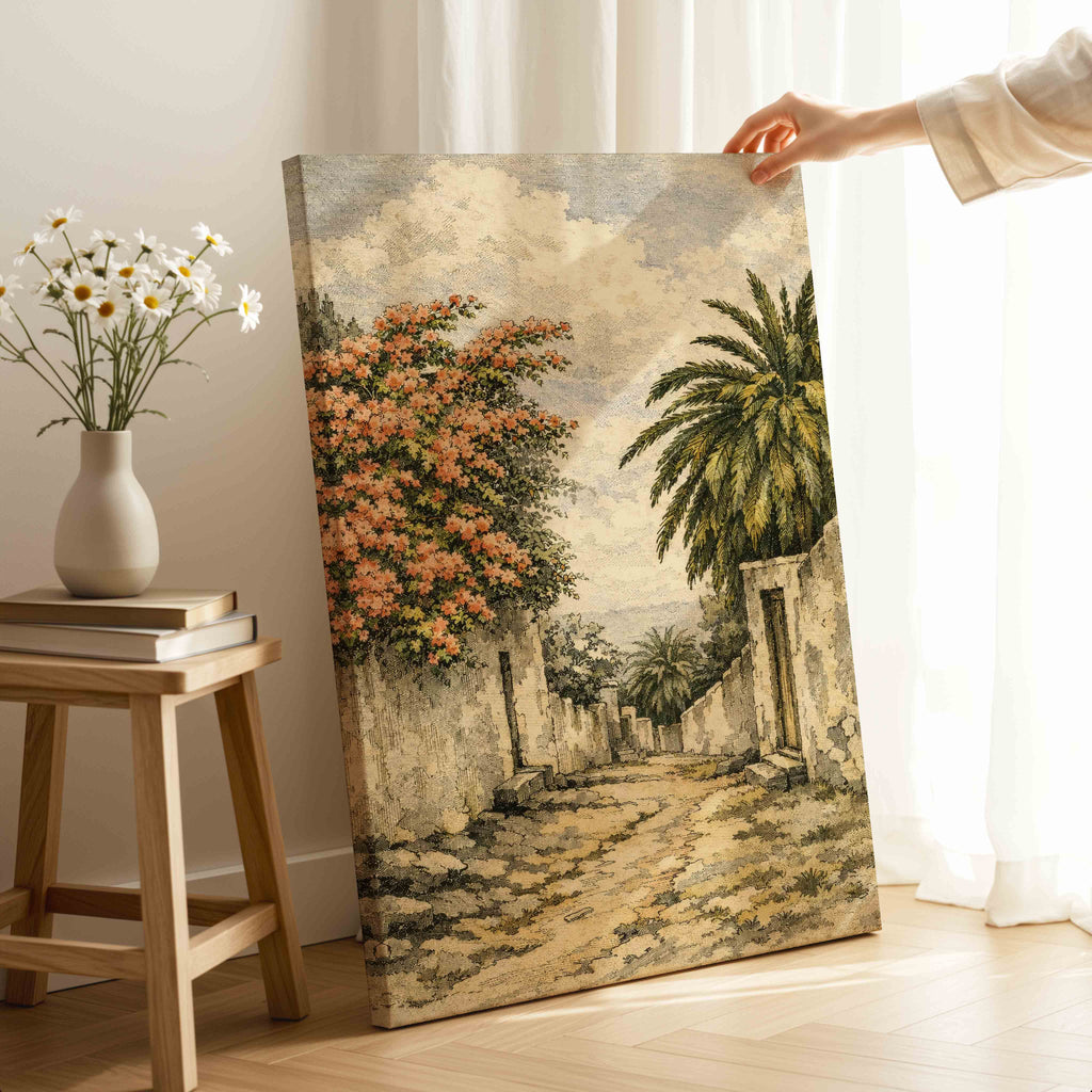 Camino Canario, Buganvilla y Palmera
