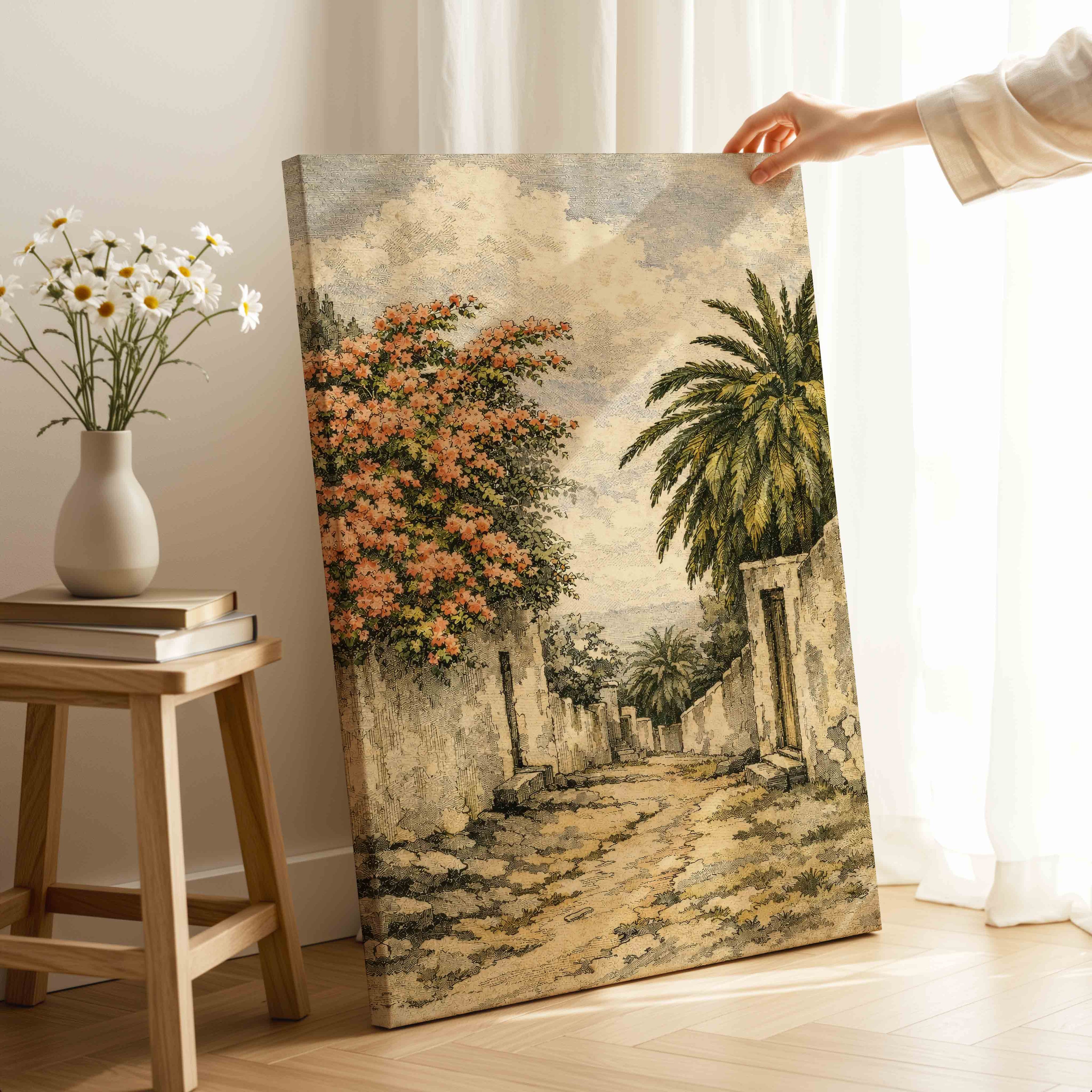 Camino Canario, Buganvilla y Palmera
