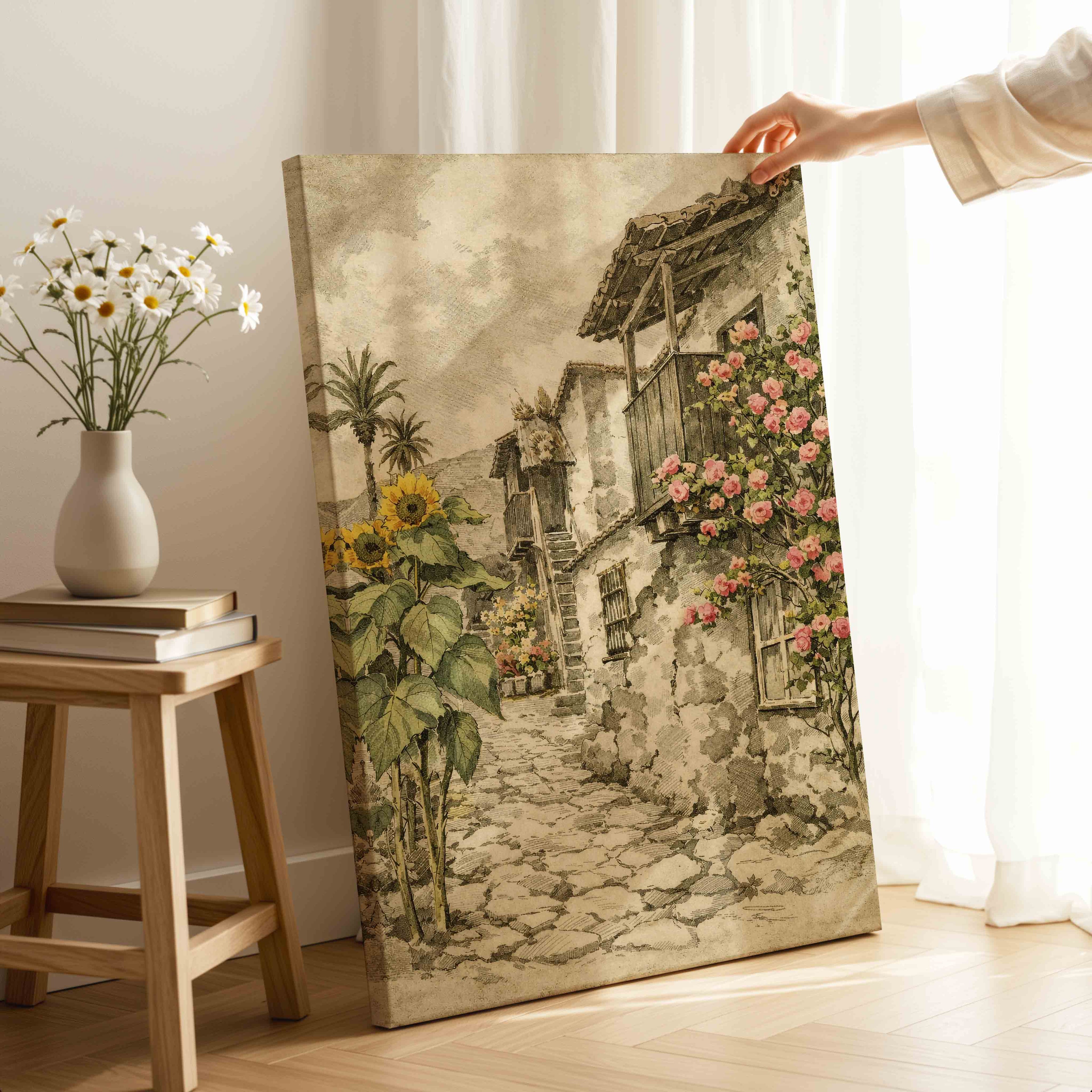 Casas Canarias y Girasoles
