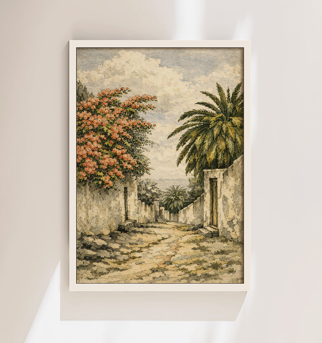Camino Canario, Buganvilla y Palmera