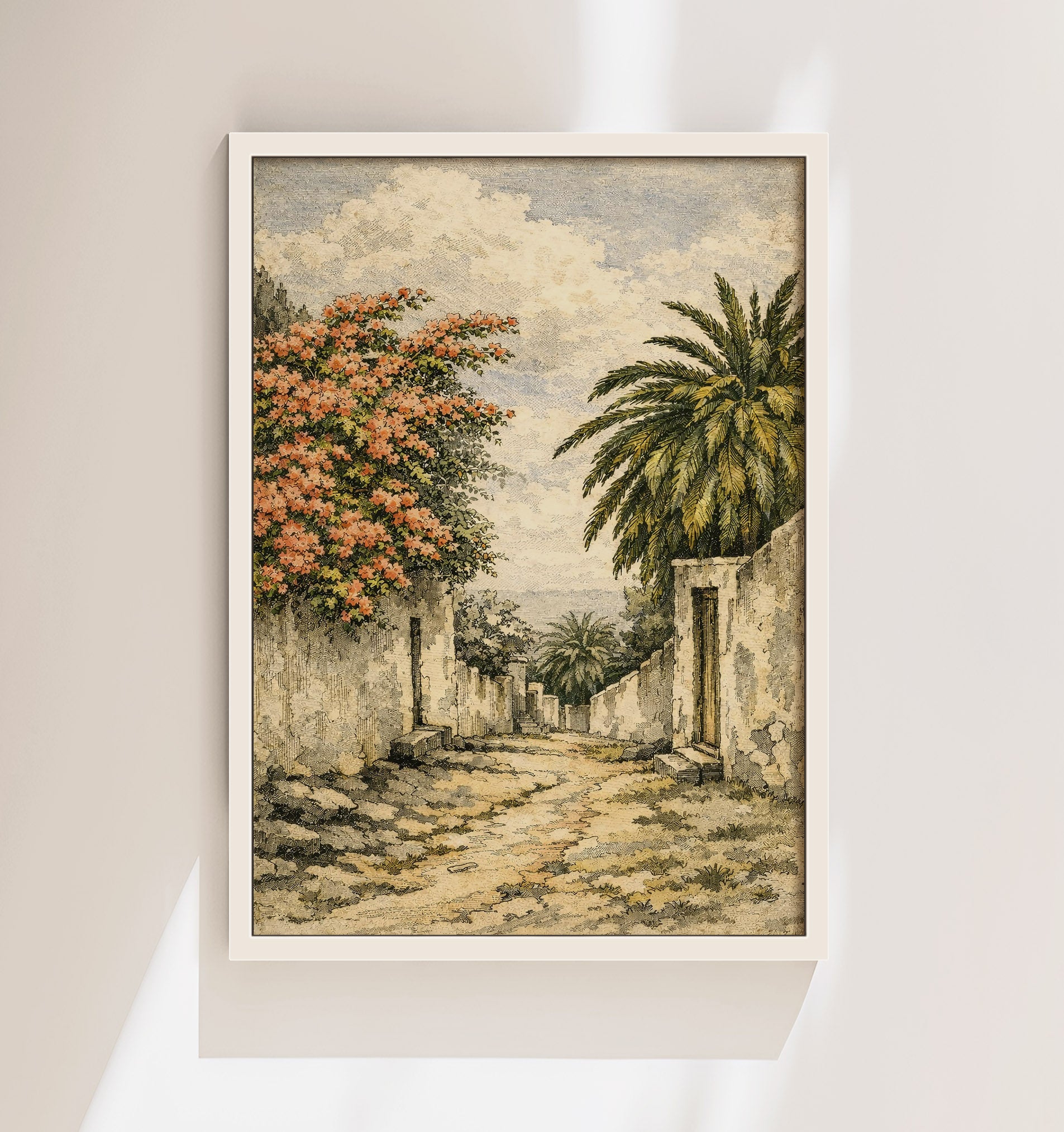 Camino Canario, Buganvilla y Palmera