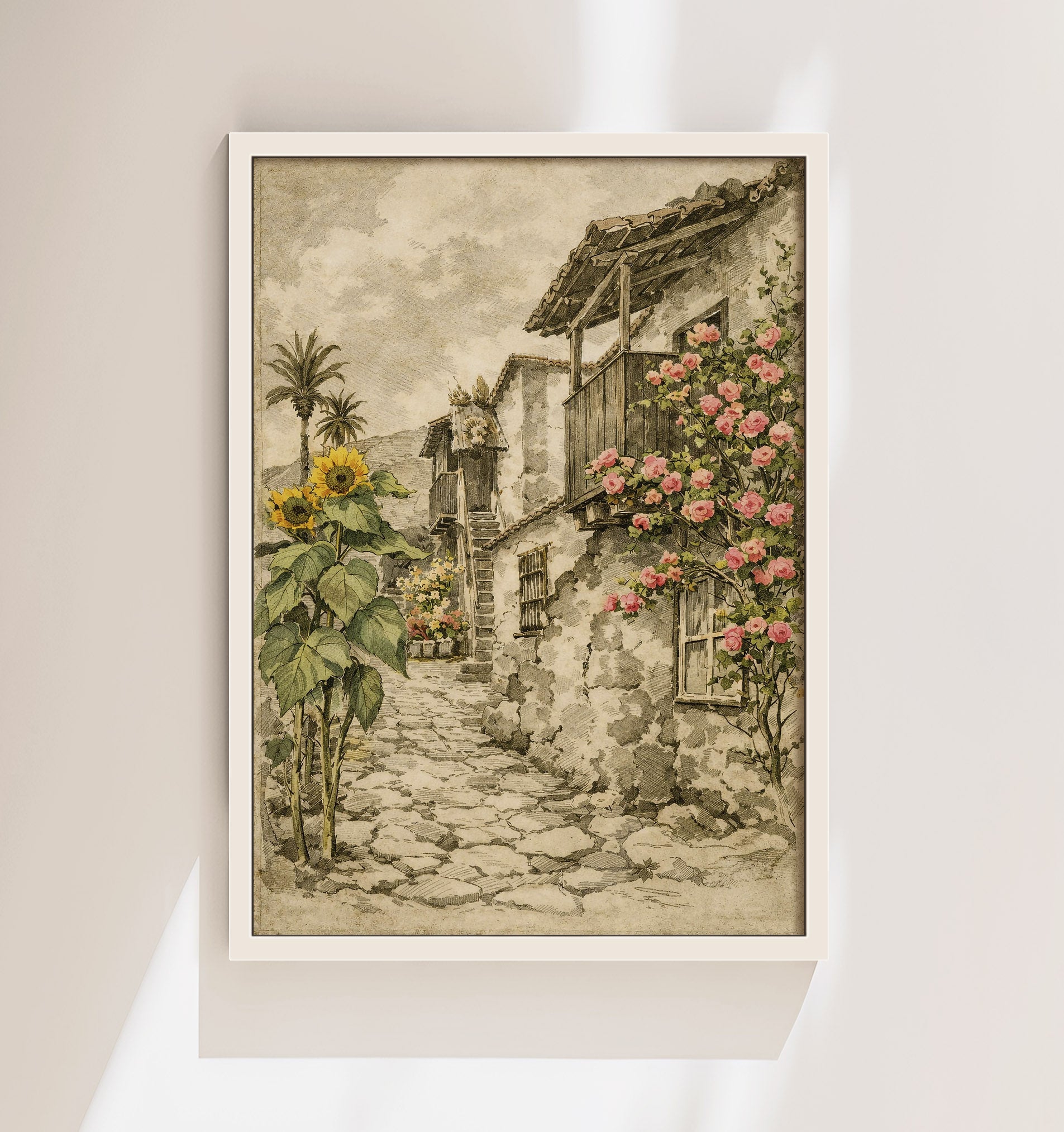 Casas Canarias y Girasoles
