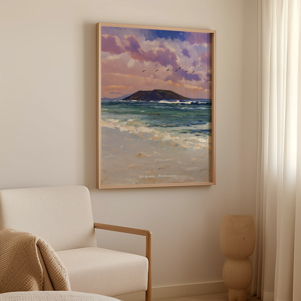 Isla de Lobos al Atardecer