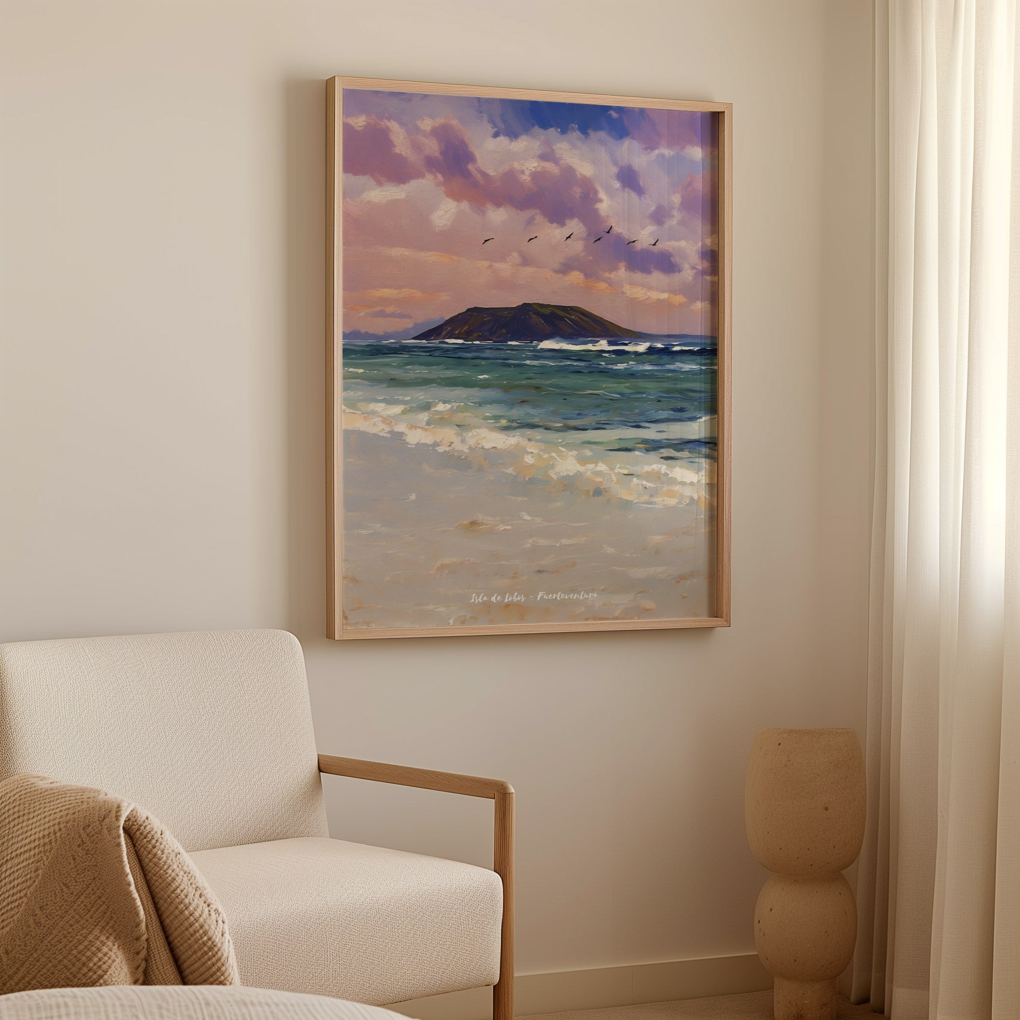 Isla de Lobos al Atardecer
