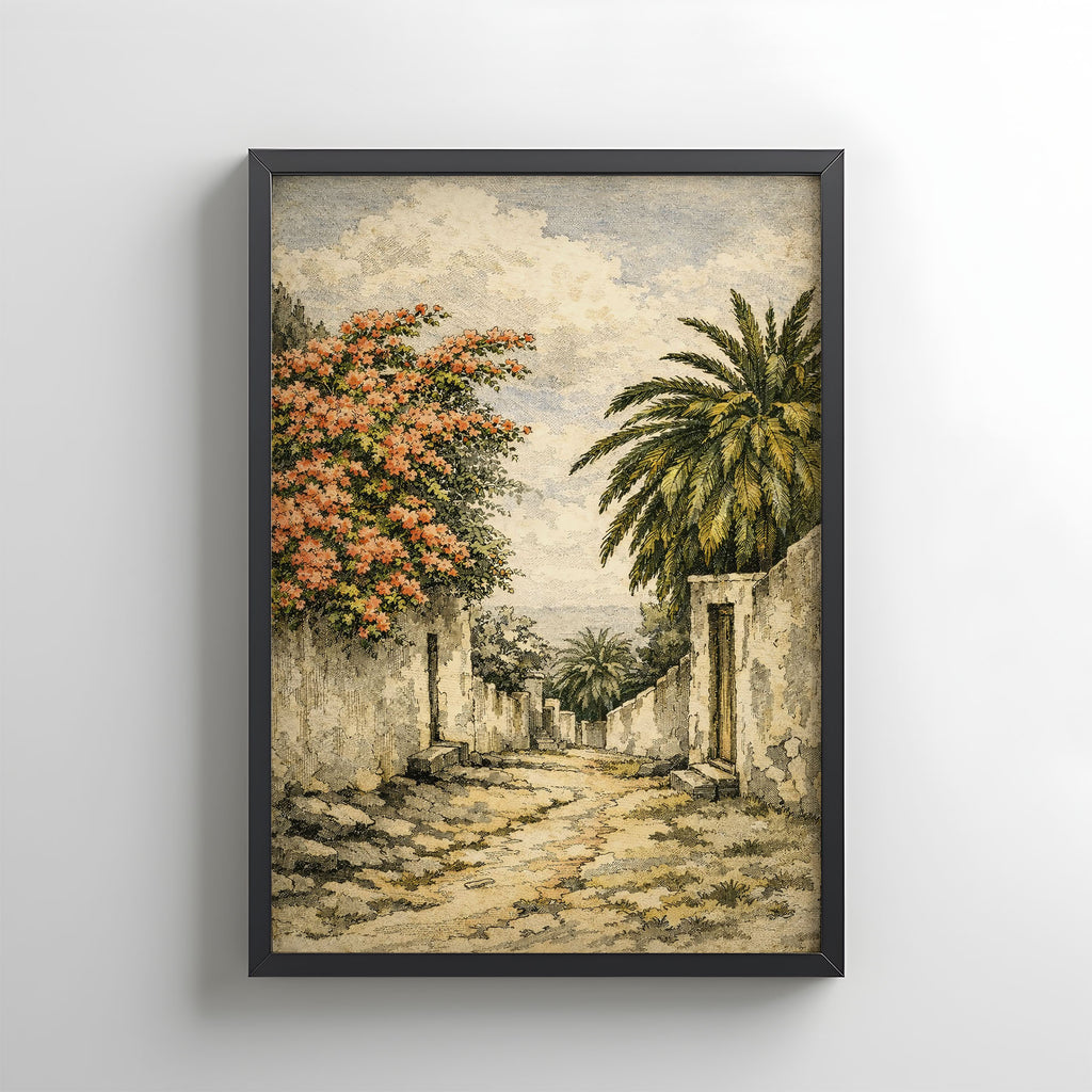 Camino Canario, Buganvilla y Palmera
