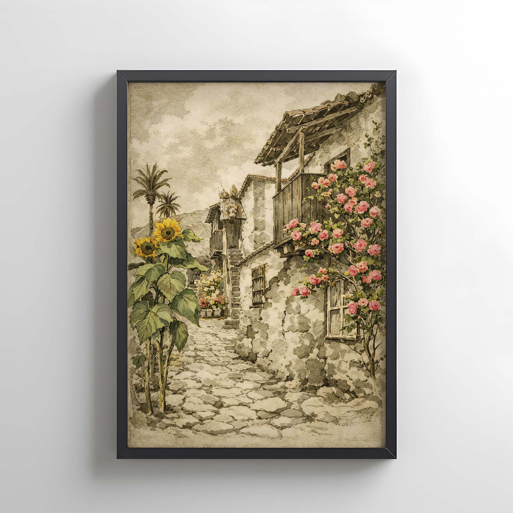 Casas Canarias y Girasoles