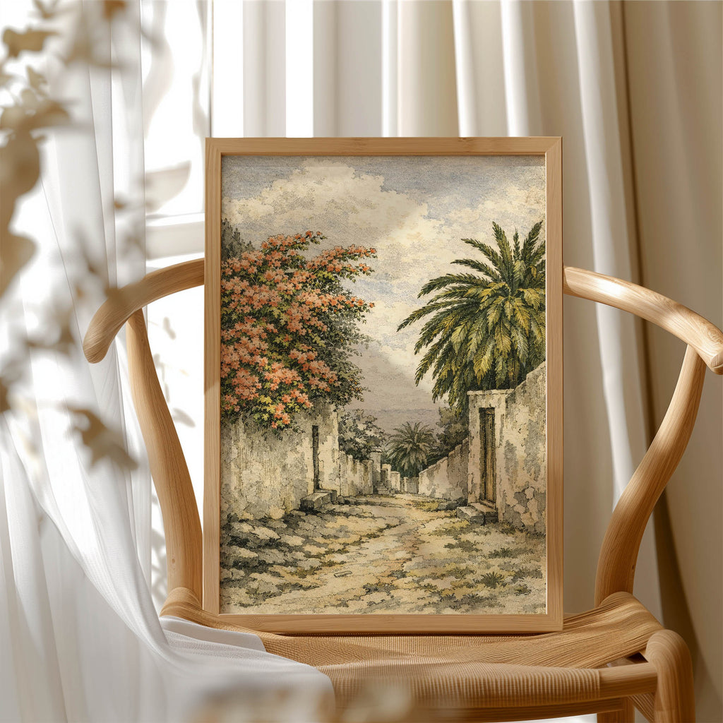 Camino Canario, Buganvilla y Palmera