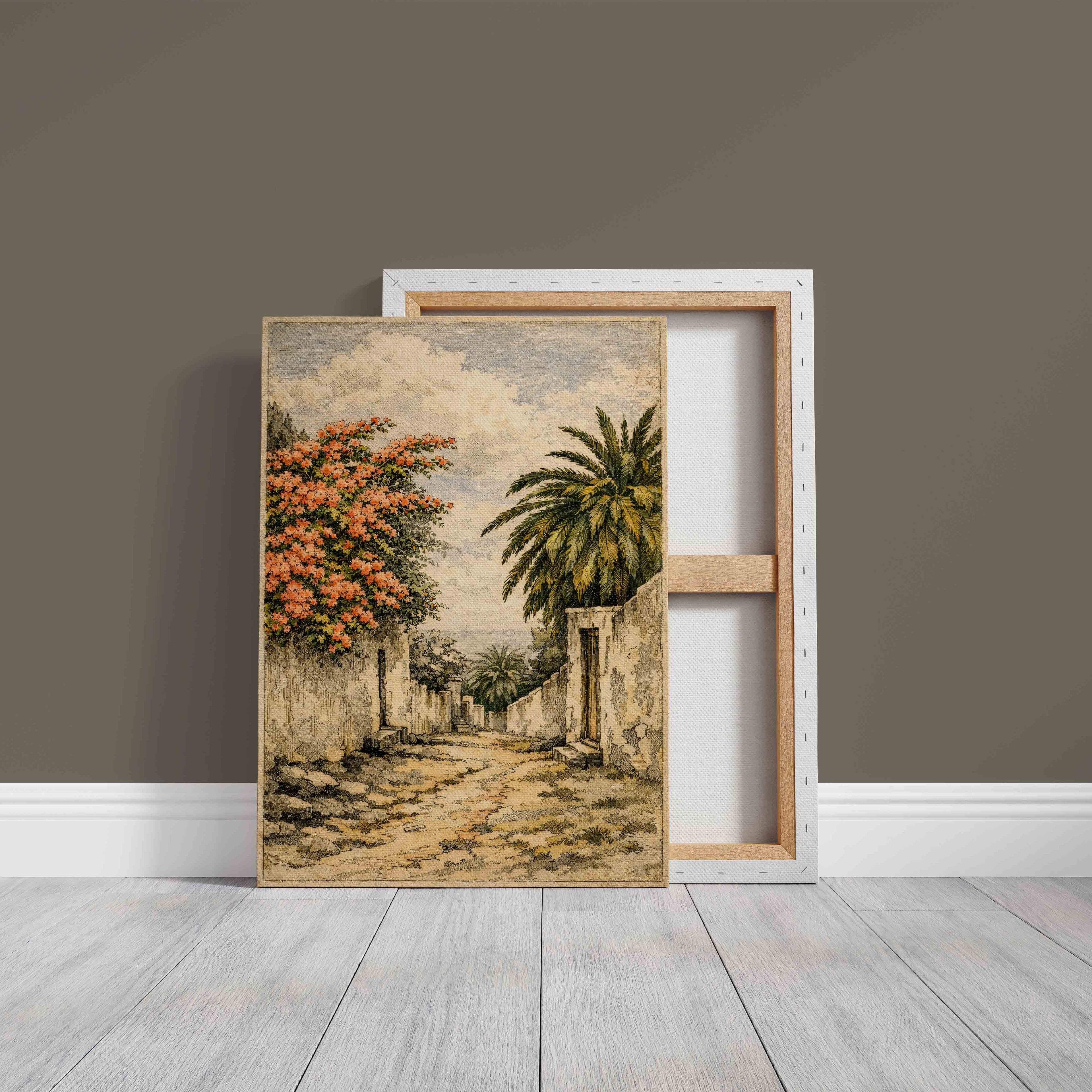 Camino Canario, Buganvilla y Palmera